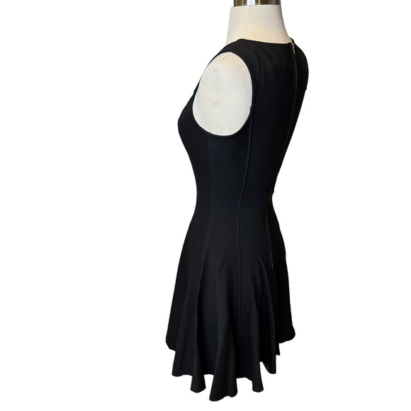 Halston Heritage Dress Womens Sleeveless Stretch A Line Zip Up Black 0 NWT - Picture 10 of 14